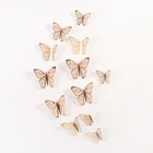 12 шт.компл. 3D наклейки на стену полые бабочка для детских комнат дома настенный Декор DIY Mariposas холодильник наклейки для украшения комнаты