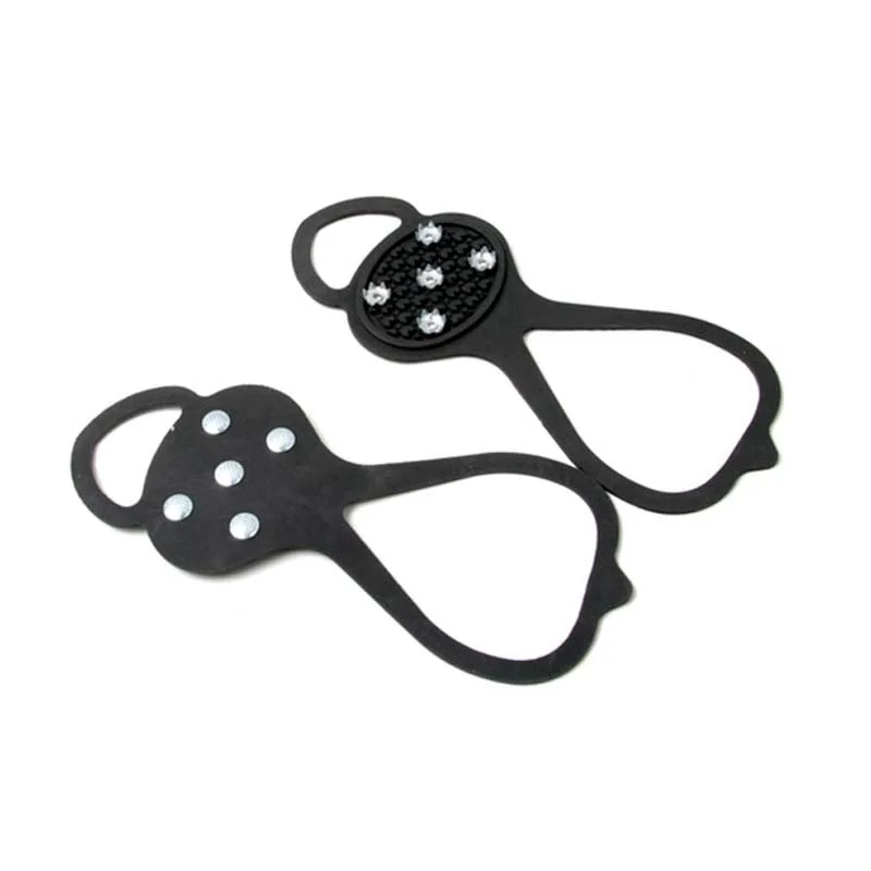 

5 Teeth Ice Gripper For Shoes Women Men Non-slip Crampons Shoes Cover Camping Mountaineering Tool Travel Equipment