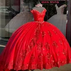 Красное платье-двойка с юбкой и аппликацией на заказ, короткое милое платье-корсет для девушек 15-16 лет