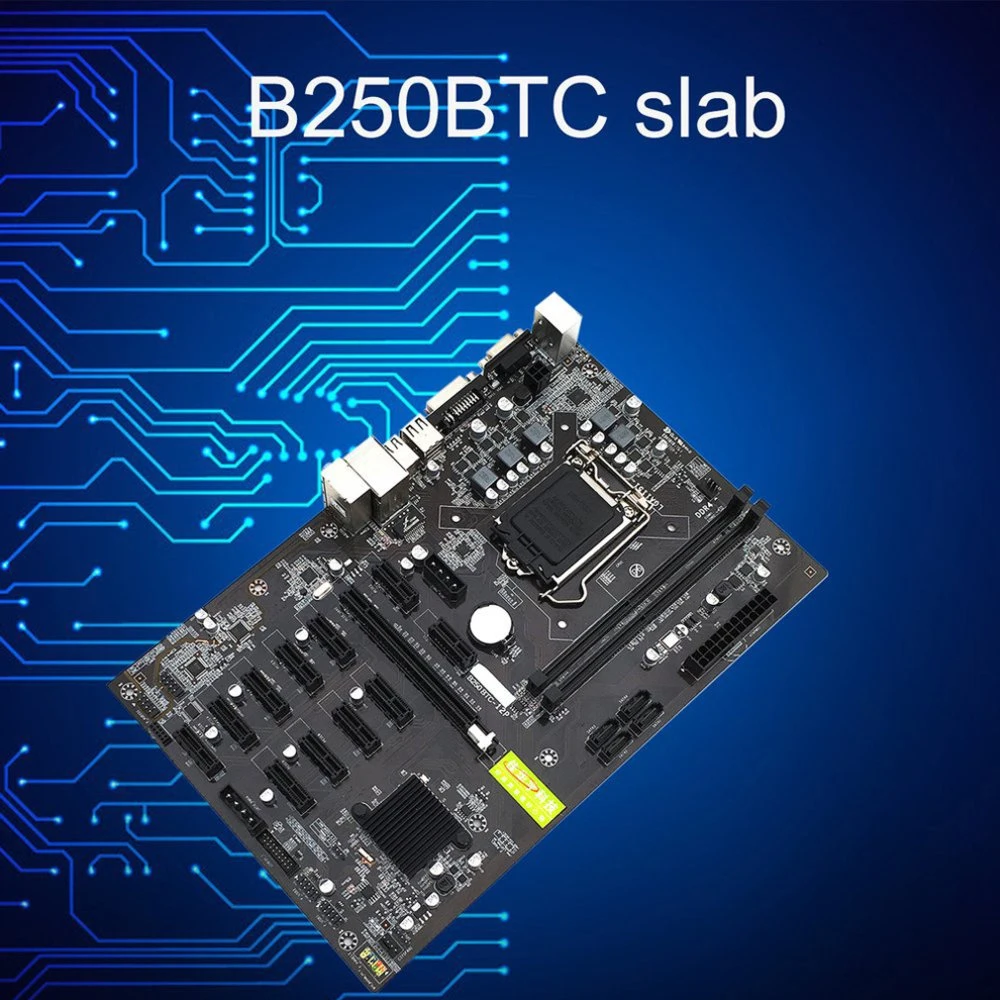 

Материнская плата b250 для майнинга, материнская плата 12XPCIE в разъем для графической карты USB3.0 LGA1151 поддерживает DDR4 DIMM RAM, материнская плата ко...