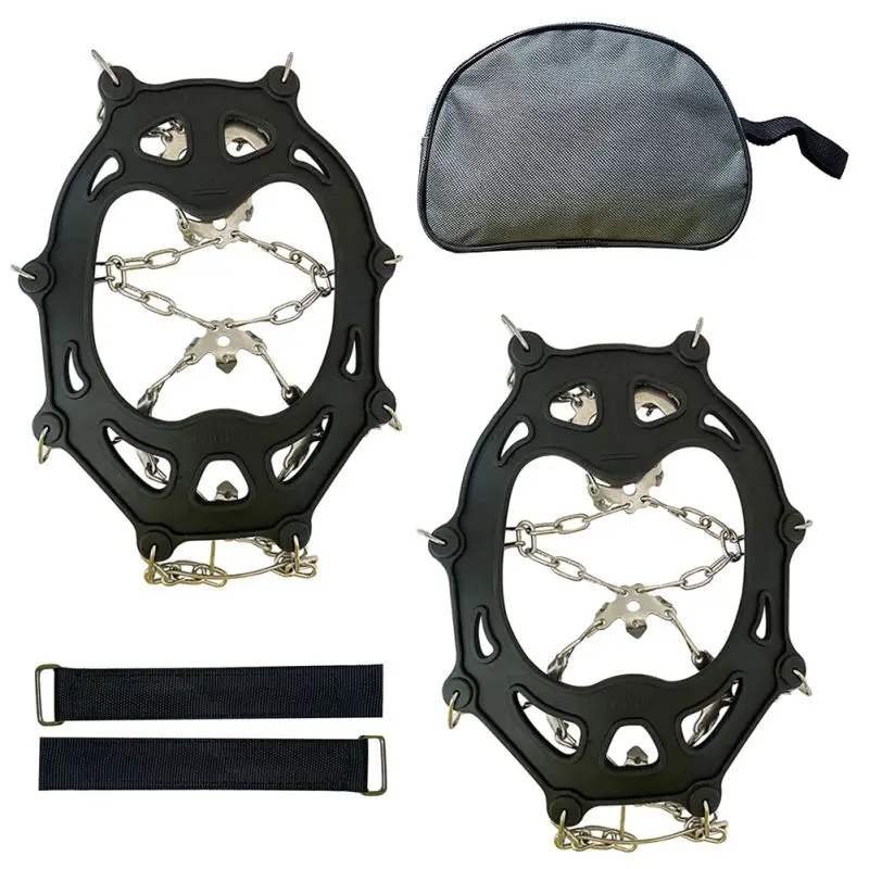 

19 Tooth Crampons Stainless Steel Crampons Snow Skid Anti-Slip Shoe Cover
