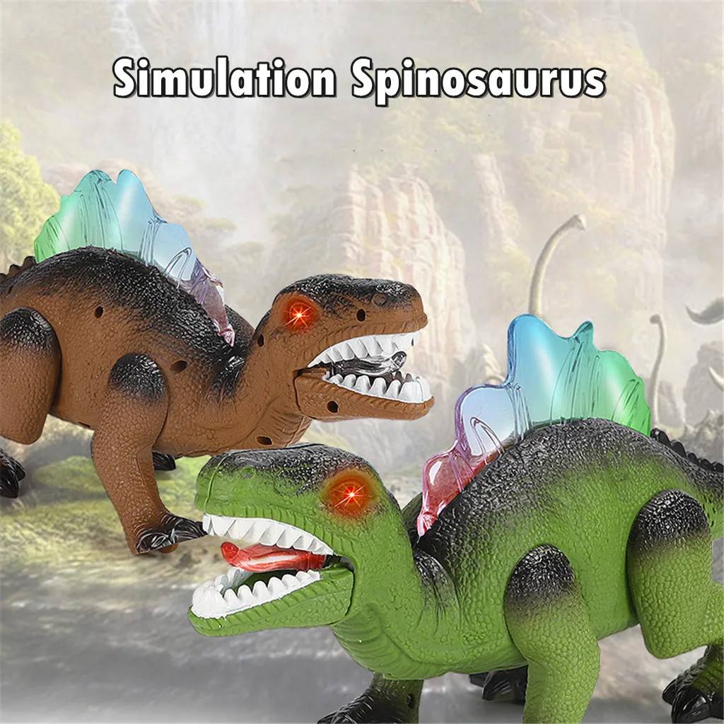 Electronic Roaring Dinosaur Walking Sound Light Interactive Robot Kids Toy Gift Model juguetes kids toys brinquedos игрушки New |