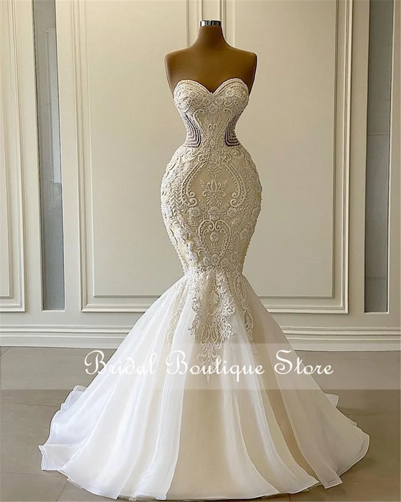

New Lace Wedding Dresses Mermaid Vintage Wedding Gowns 2021 Sweetheart Bride Dresses Vestido De Noiva свадебные платья