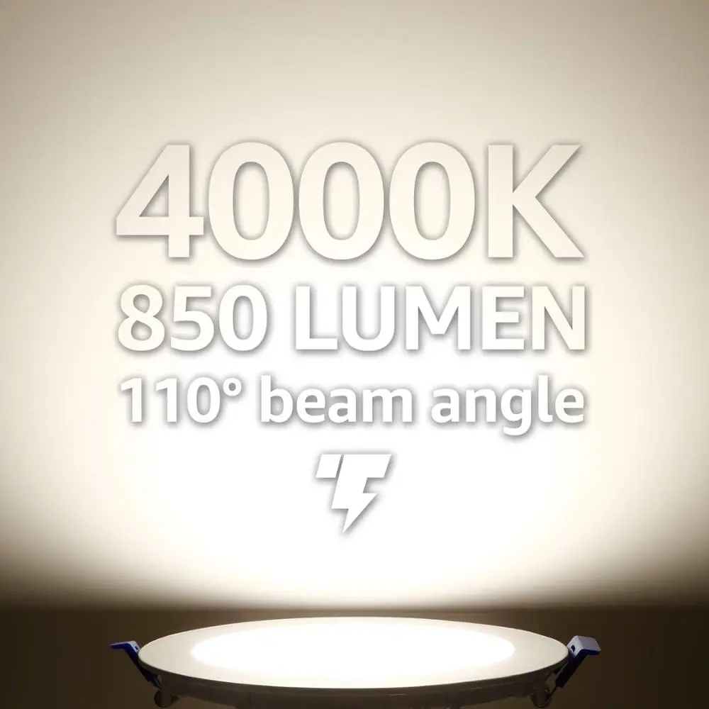 Тонкий светодиодный светильник с регулируемой яркостью 8 шт./упаковка 6 дюймов 12