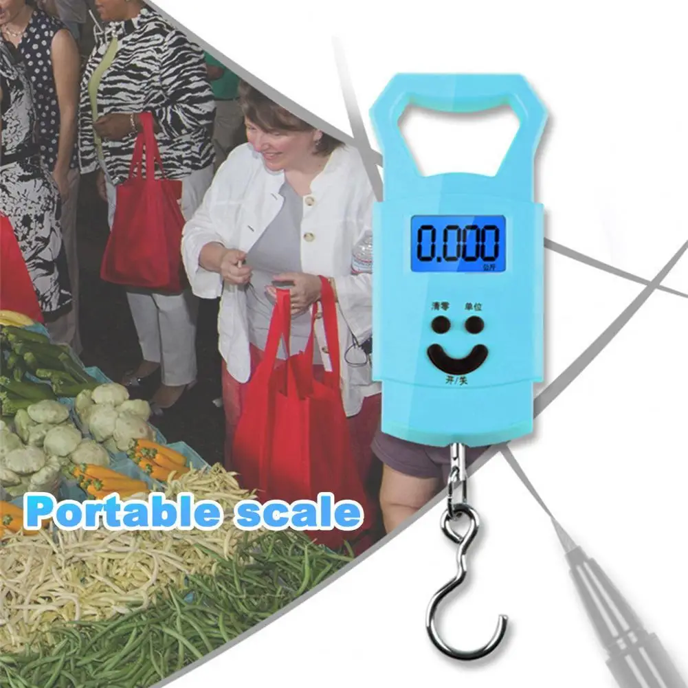 

Fishing Digital Scale Accurately Weighing Electronic Portable LCD Display Suitcase Scale Mini Handheld Fishing Scale for Outdoor