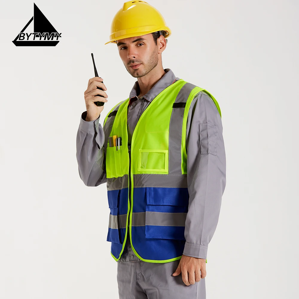 Светоотражающая одежда для рабочих высокая видимость отражающая желтый жилет