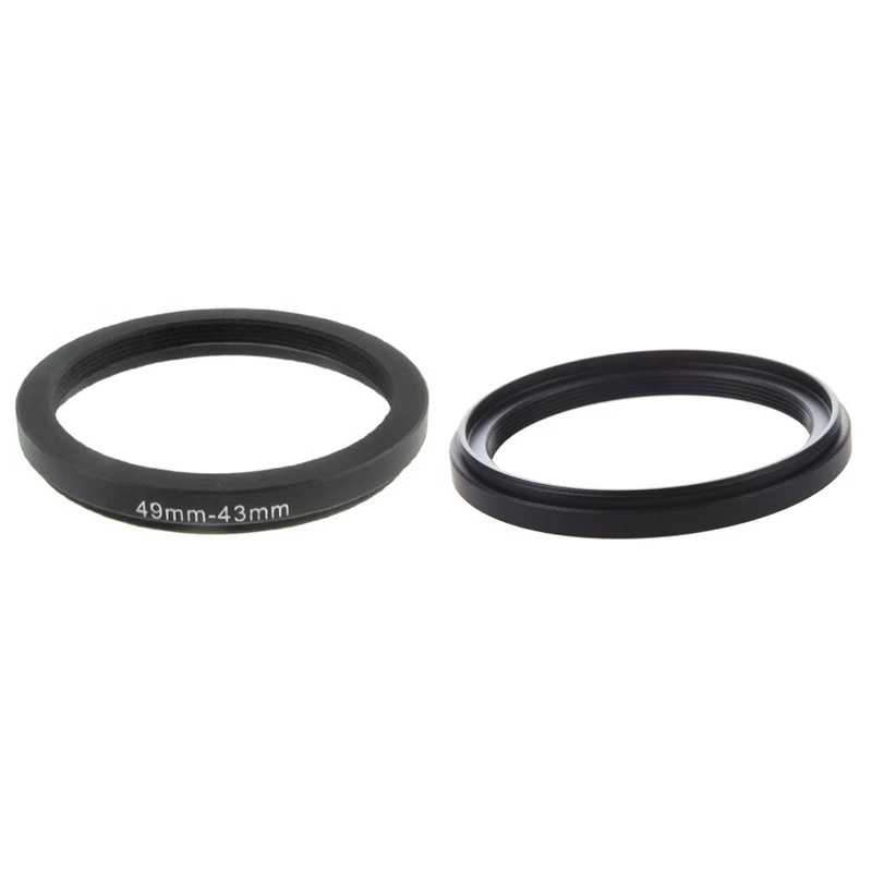 

2 шт., понижающее кольцо-адаптер для камеры 58 мм-49 мм и 49 мм-43 мм
