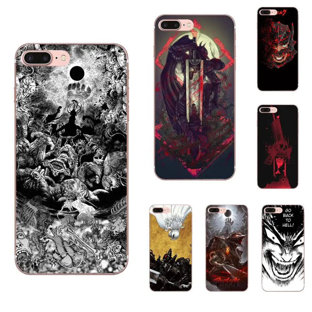 Чехол из ТПУ для Apple iPhone 4 4S 5 5C 5S SE 6 6S 7 8 11 Plus Pro X XS Max XR Berserk Anime | Мобильные телефоны и