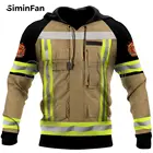 Толстовка унисекс для косплея пожарного, мужская повседневная кофта с 3D принтом, пуловер в стиле Харадзюку, женский спортивный костюм, пальто, куртка 05