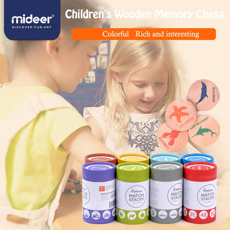 Настольные игры MiDeer с животными совместимыми дорожным движением шахматы памятью