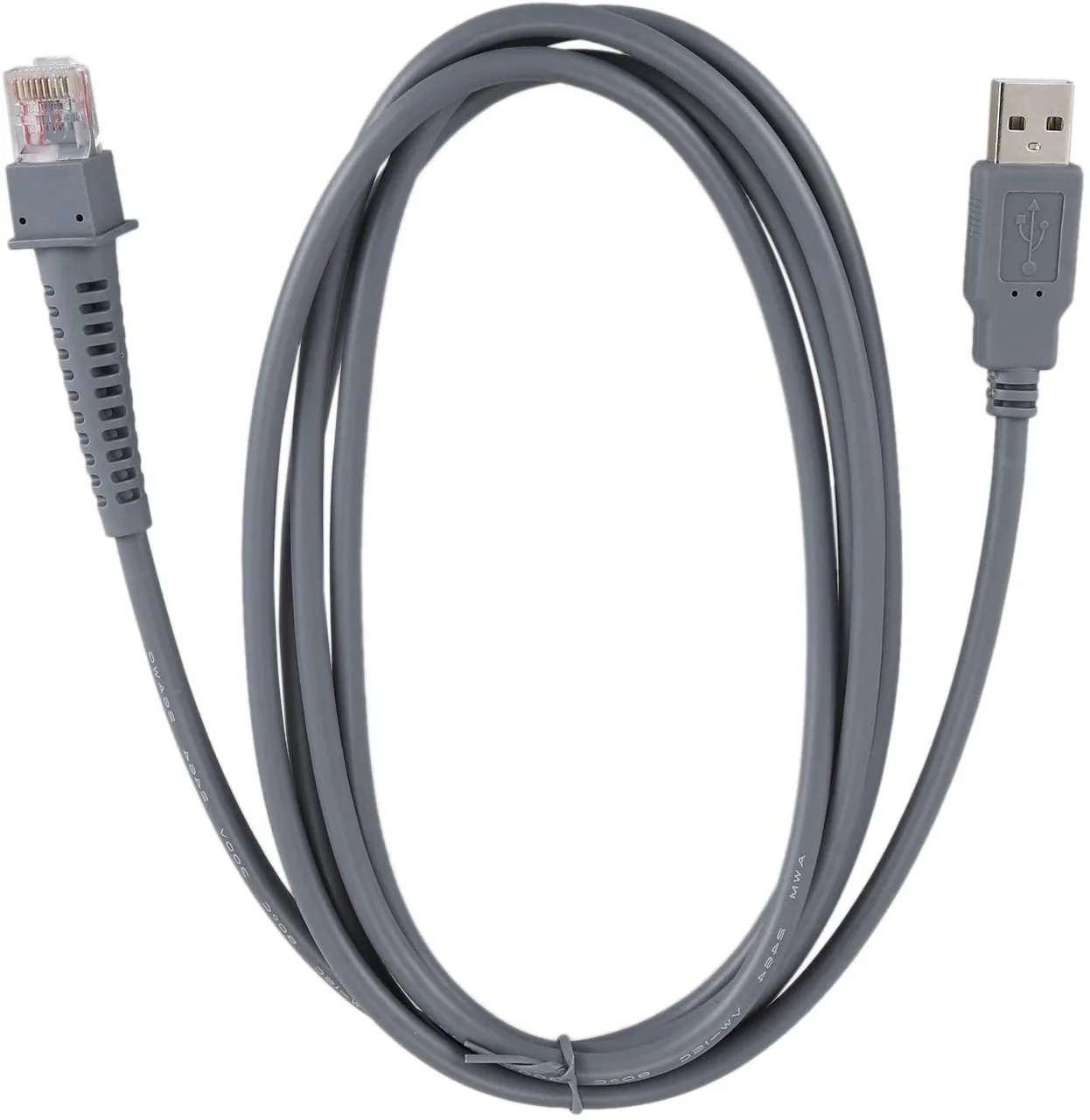 Сканер штрих-кодов для принтера LS2208 LS1203 LS7708 LS4008I LS4208 2 м серый rj50 штекер-usb |