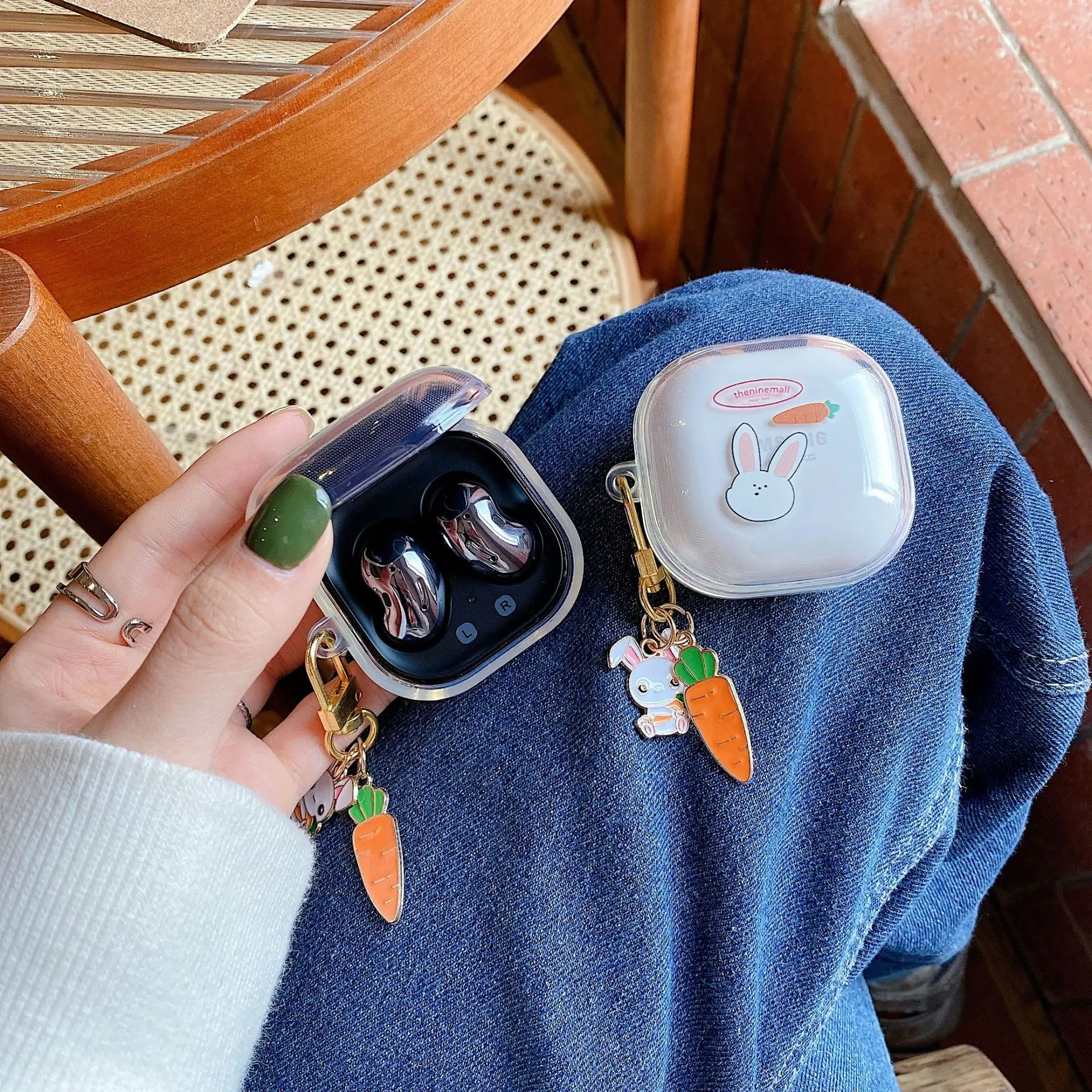 Case For Samsung Galaxy Buds Live Buds Pro Buds2 Protective Earphone Cover For Samsuing Galaxy Buds 2 with Spring Bracelet