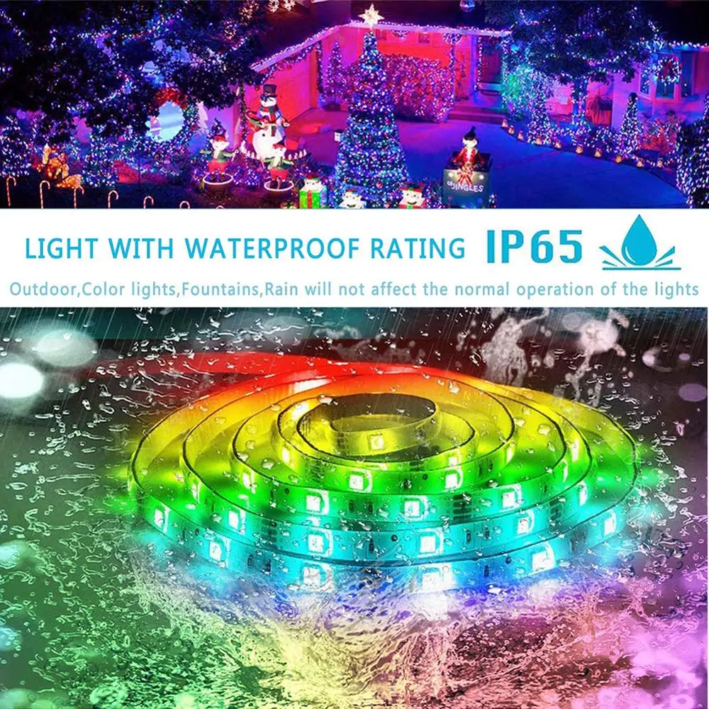 LEADLY 4 штепсельная Светодиодная лента светильник RGB SMD 2835 гибкая светодиодный 5 м