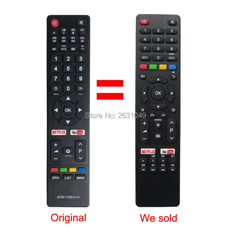 Замена Дистанционное Управление GCBLTV6EA C4 для CHIQ телевизоры U75G8 U70G8 U65G6 U58E7 U55G7 U55G6