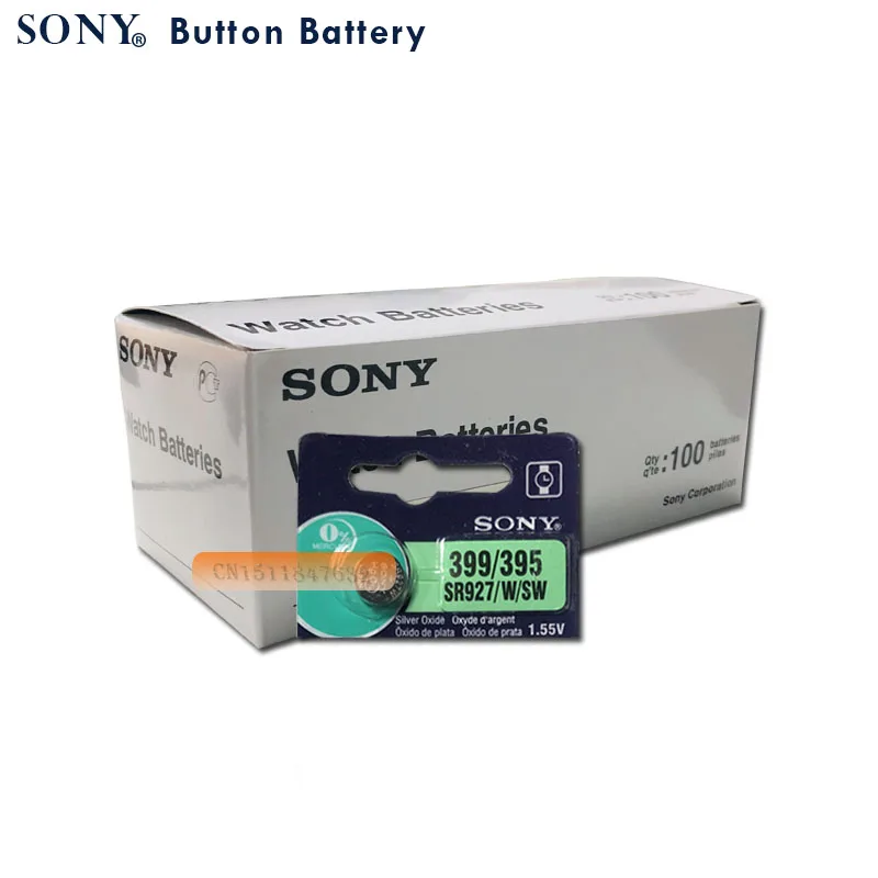 Батарея для часов Sony 2 шт. 100% оригинал 395 SR927SW 1 55 SR927W LR927 AG7 в|Часовые батарейки| |