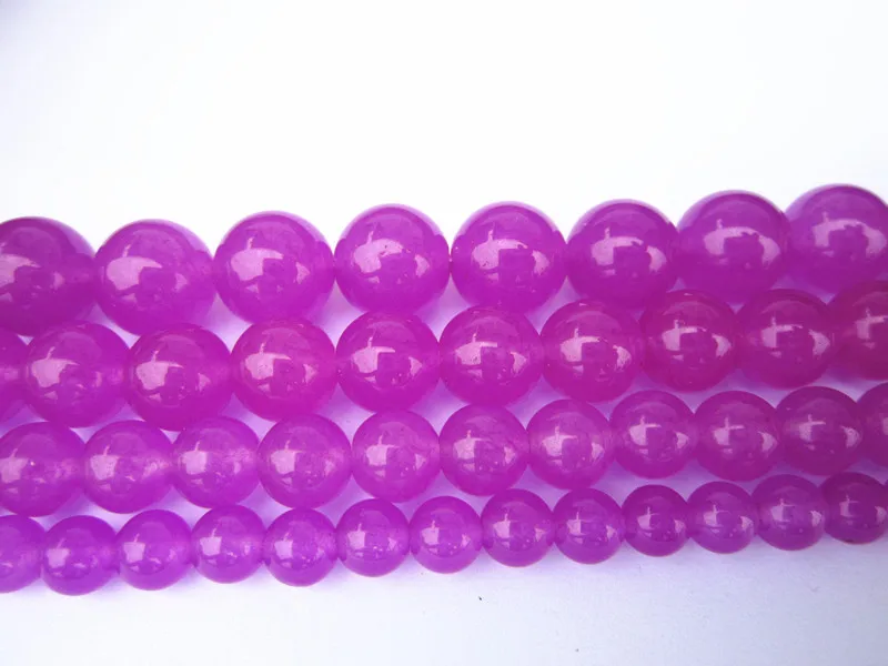 Фиолетовый Рубин халцедон DIY ручной браслет Будды ожерелье рассыпчатые бусины