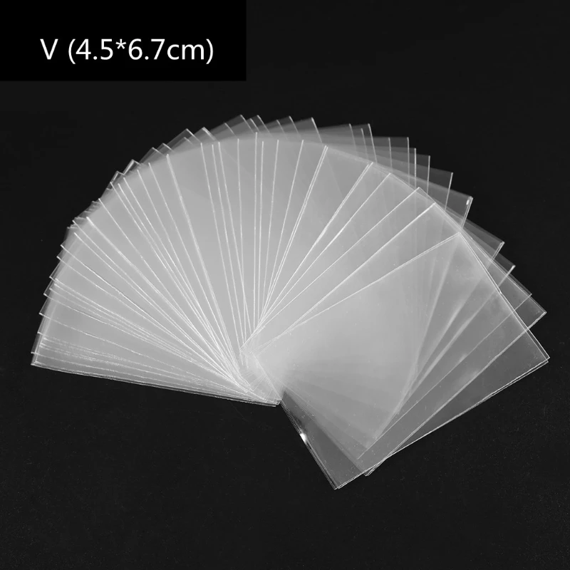 

100pcs Card Sleeves Magic Board Game Tarots Three Kingdoms Poker Cards Protector Q1JE
