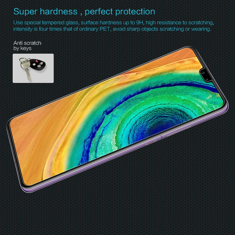 Nillkin для huawei mate 30 20 X Защитное стекло для экрана 9H защитное закаленное стекло для huawei P30 P20 Lite Honor 20 Pro