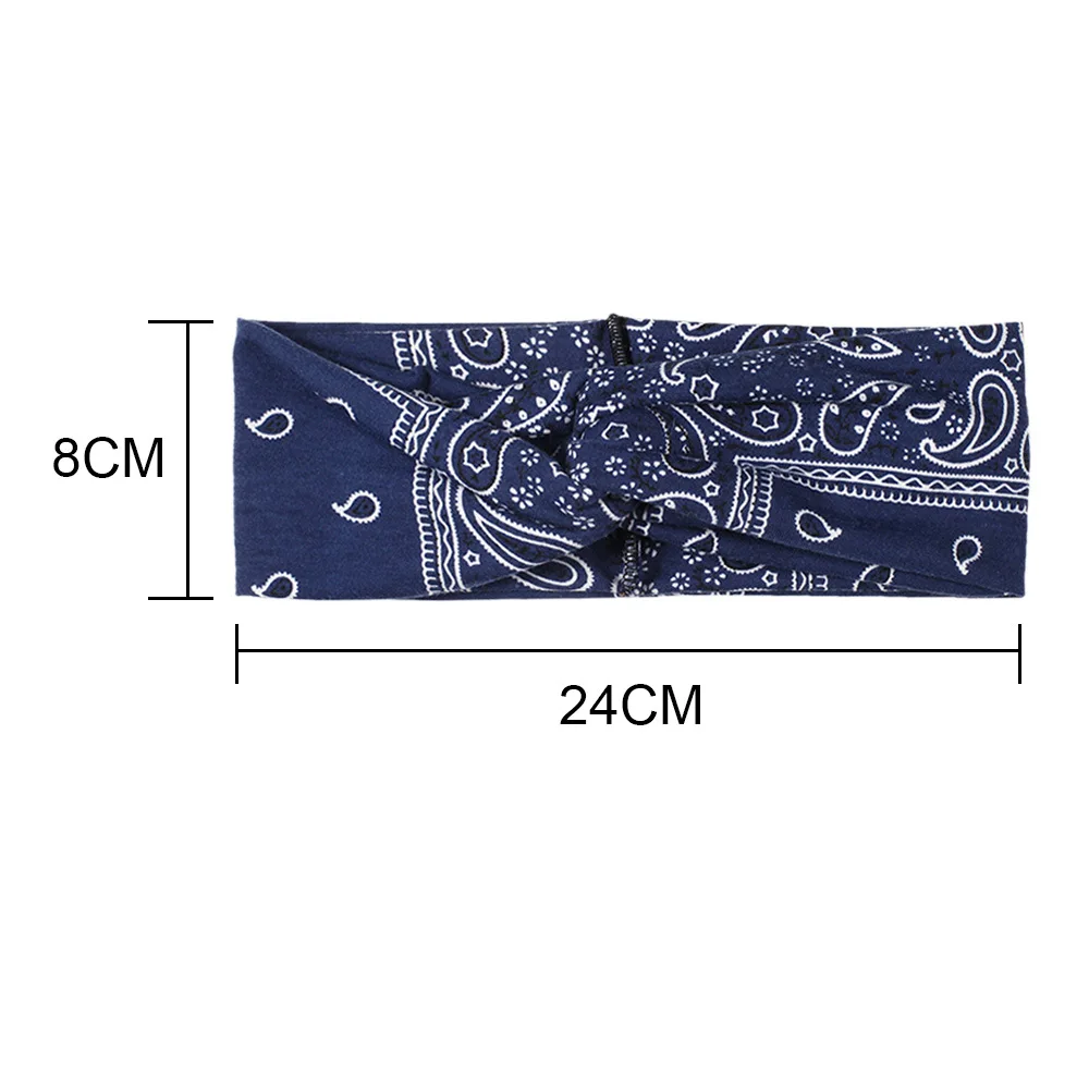 

Fashion Women Girls Bohemian Hair Bands Print Headbands Vintage Cross Turban Bandage Bandanas Hairbands Hair Accessories