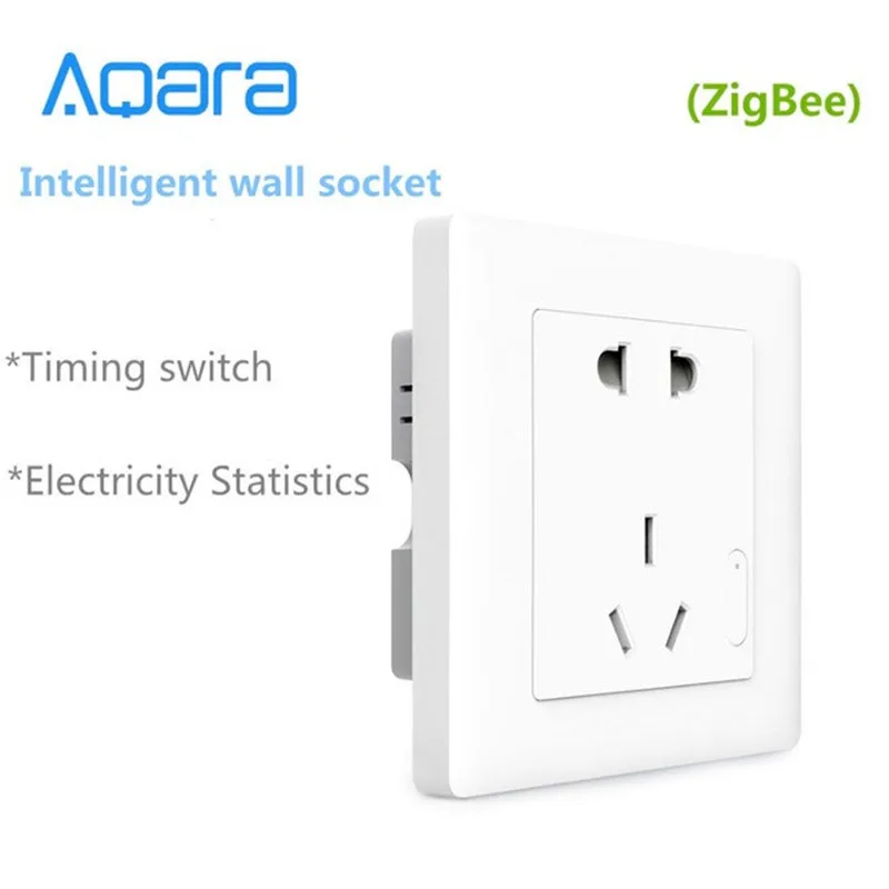 xiaomi Aqara умная настенная розетка Zigbee wifi Пульт дистанционного управления беспроводной переключатель работа для xiaomi умный дом наборы приложение