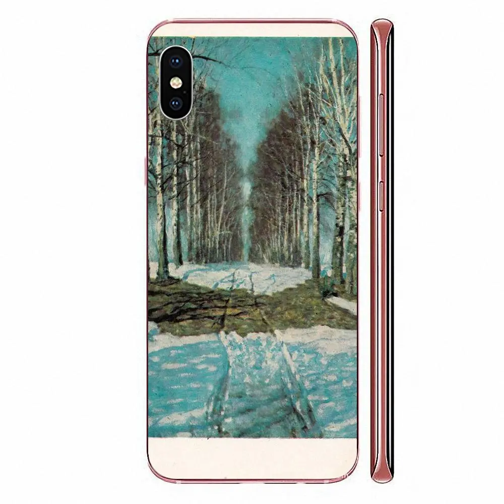 Классическое искусство на Клоде Моне Зимний снег для Samsung Galaxy J1 J3 J4 J5 J6 J7 A10 A20 A20E A3