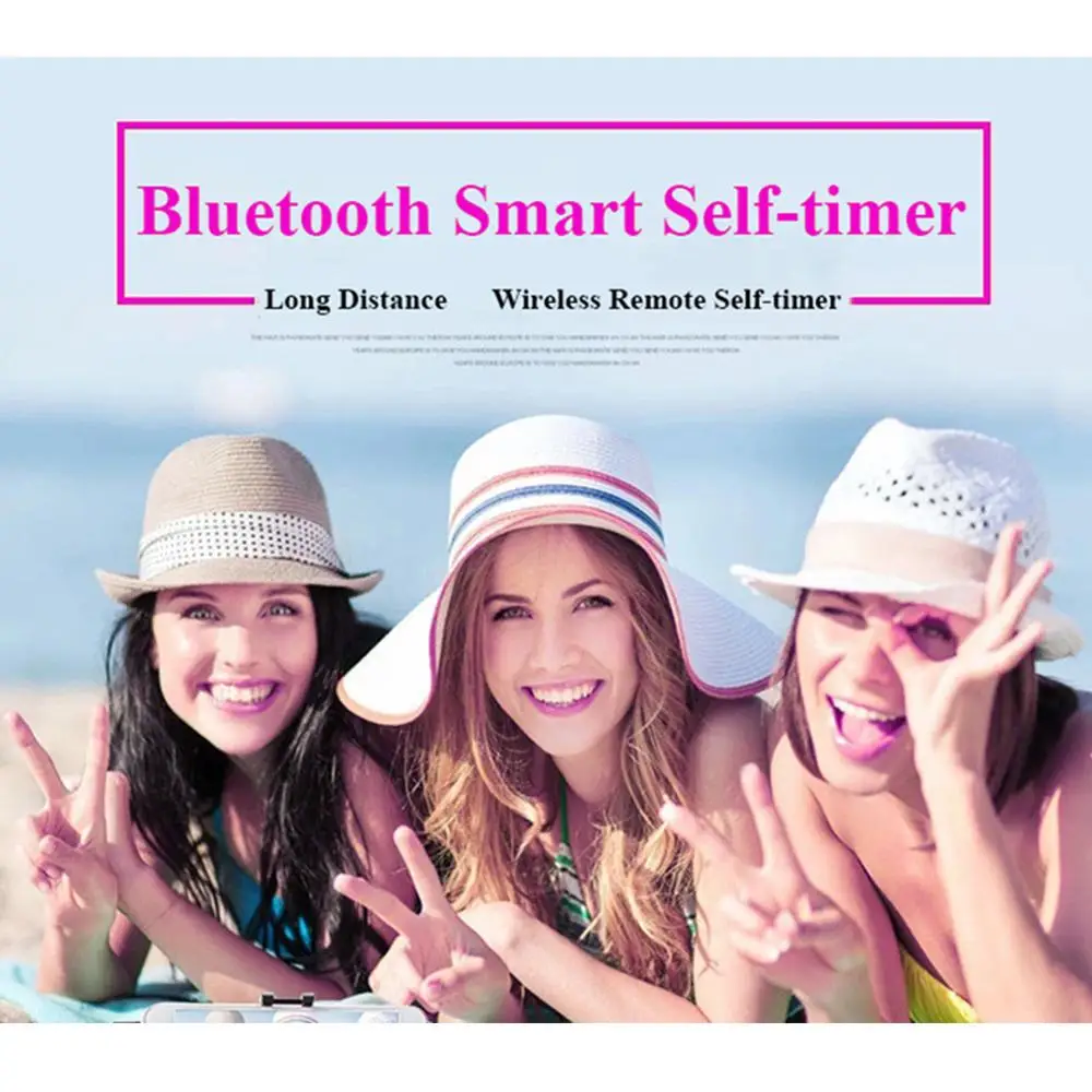 Bluetooth-compatible Remote Control Button Wireless Controller Self-Timer Camera Stick Shutter Release Selfie for ios Android |