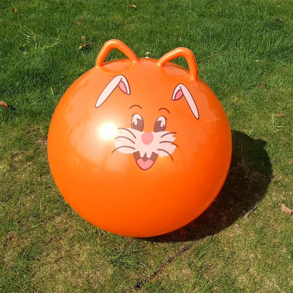 Надувной мяч для упражнений 1 шт. с мультяшными ушками ручка прыжков ПВХ коврик