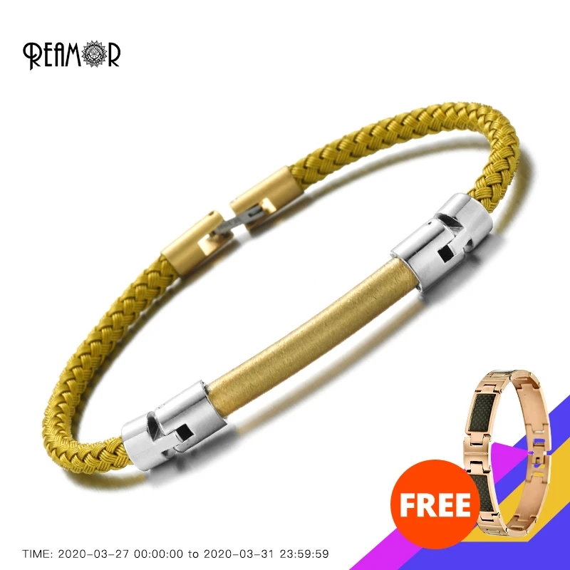 Роскошный золотой браслет RUIMO нержавеющая сталь серебряный цвет стальная