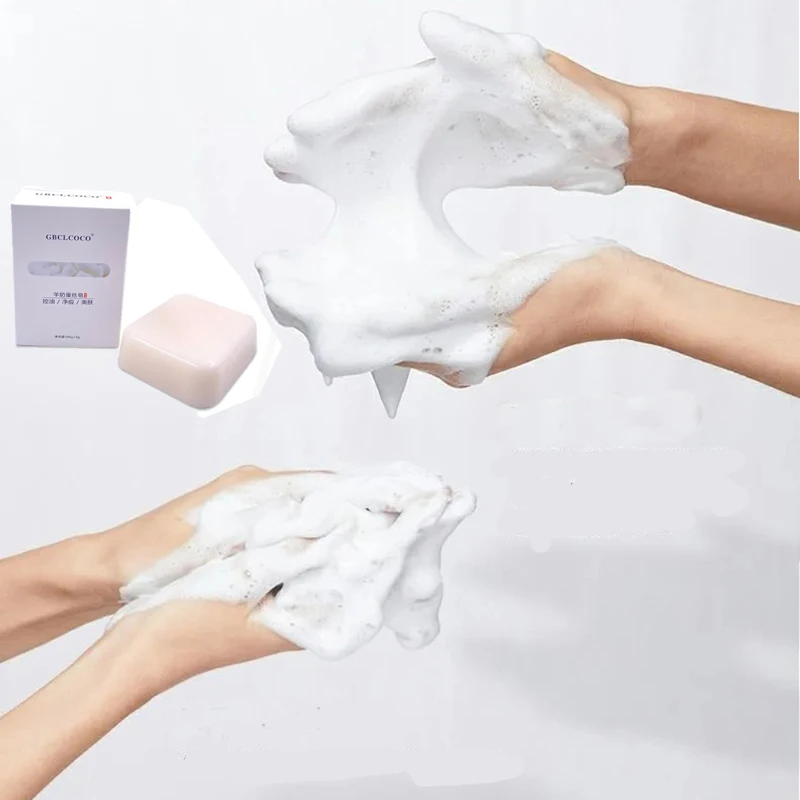 

100g Silk Goat Milk Soap Handmade Foam Oil Control Acne Removal Face Deep Cleaning Soap Hand Washing Bathing Soap Skin Care