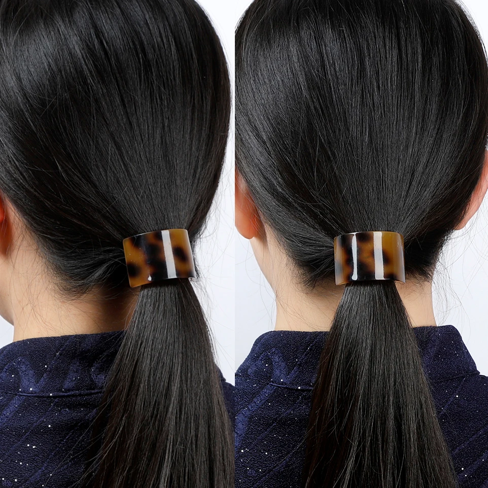 Модные Акриловые эластичные резинки для волос женские девочек с геометрическим