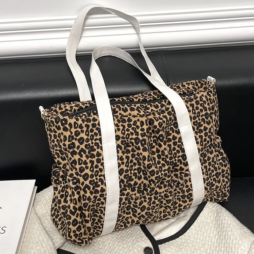 

Casual Women Shoulder Bag Leopard Print Pattern Messenger Bags Casual Ladies Large Capacity Daily Crossbody Bags