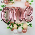 Jumbo ONE Script воздушный шар 40 дюймов цифры воздушные шары для маленьких мальчиков и девочек 1 год День рождения украшения пол Reveal Baloon