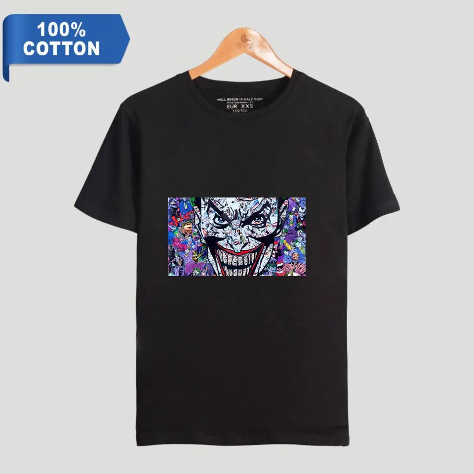 HAHA Joker почему так много футболка летние сексуальные женщины/мужчины смешной