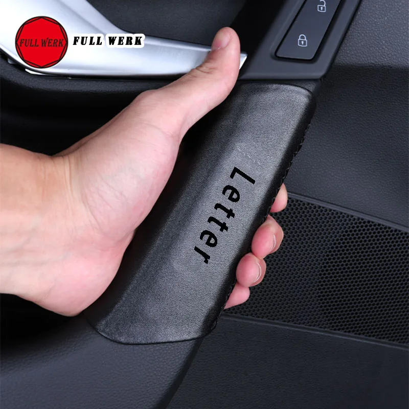 4 шт./компл. кожаная накладка на внутреннюю дверную ручку автомобиля декоративная