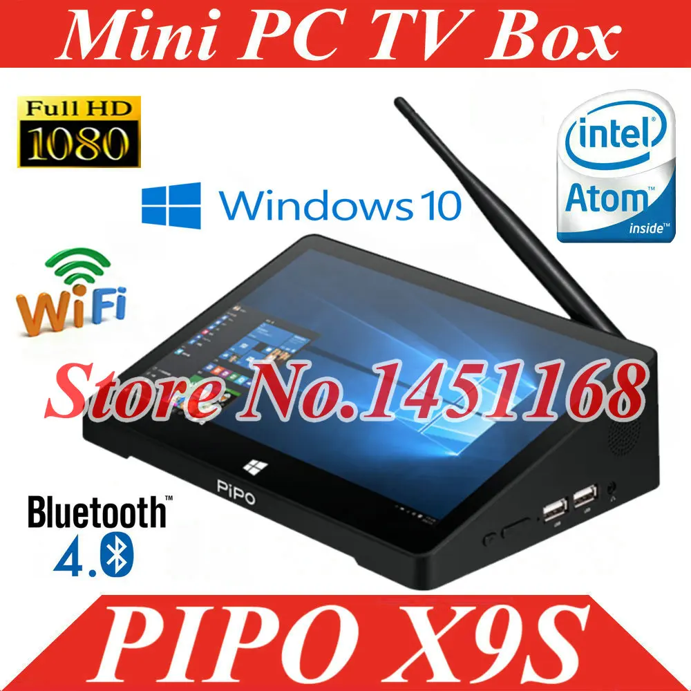 Pipo X9S Windows10 Мини ПК Smart TV Box потоковый медиаплеер 8 9 дюймов планшет Intel Cherry Trail Z8350