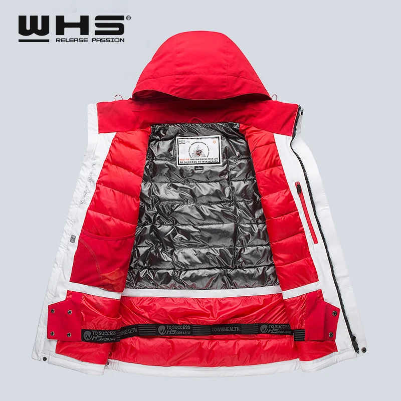 Новая мужская уличная Лыжная куртка WHS водонепроницаемая Earm Dnow одежда для