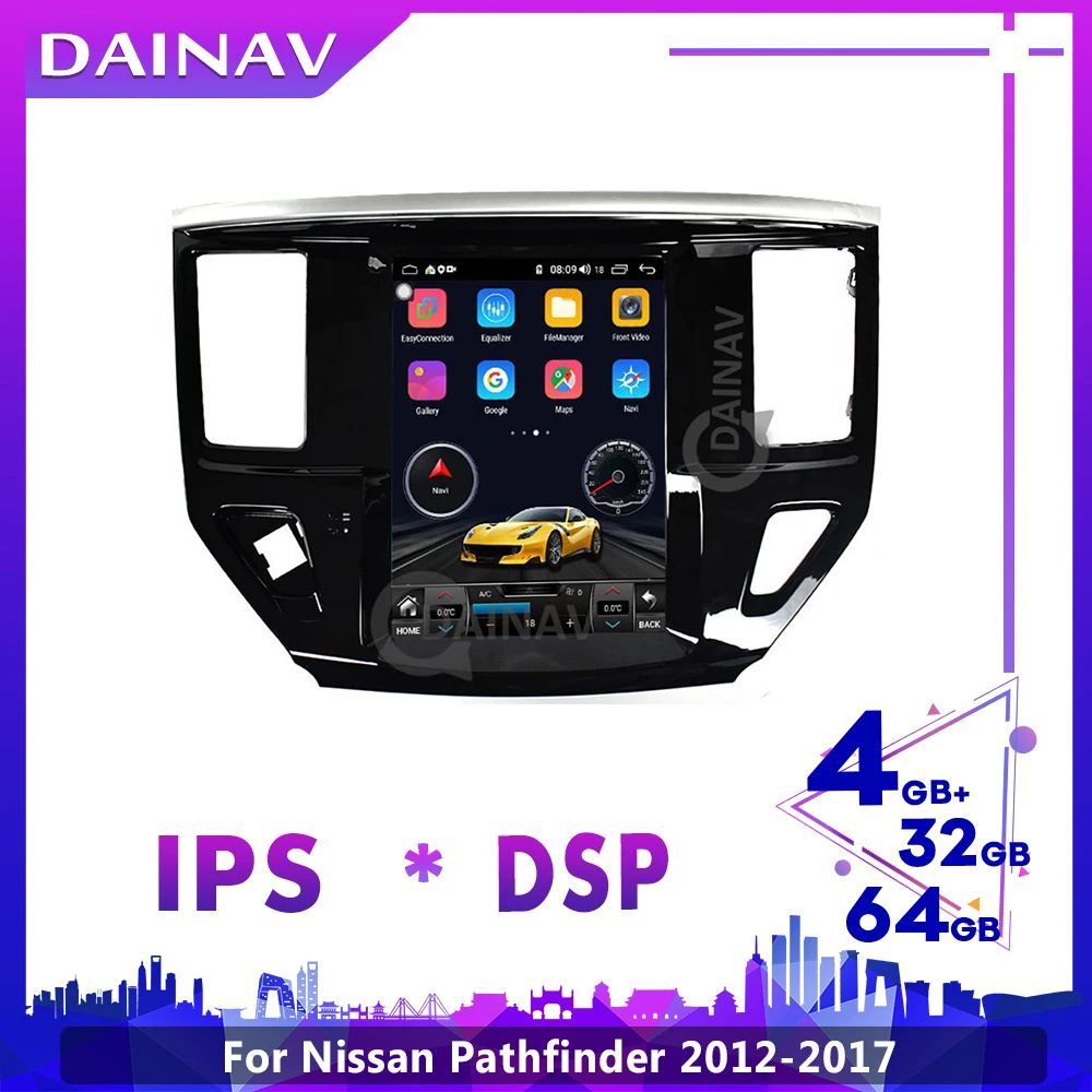 2Din Android Vertical Screen Car Radio For nissan pathfinder 2012-2017 stereo Autoradio GPS Navigation Multimedia DVD player | Автомобили