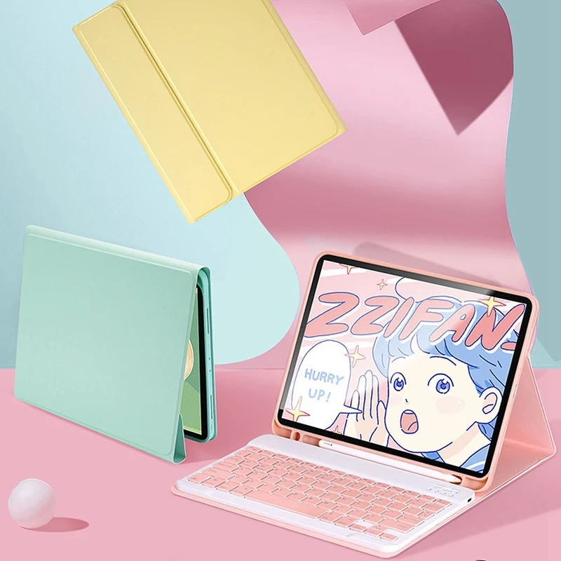 

For 2020 New iPad Pro 12.9 Inch Tablet PC Spree(Wireless Keyboard+Mouse+Case+Pen+Tempered Glass+Cartoon Sticker+Bag)-B