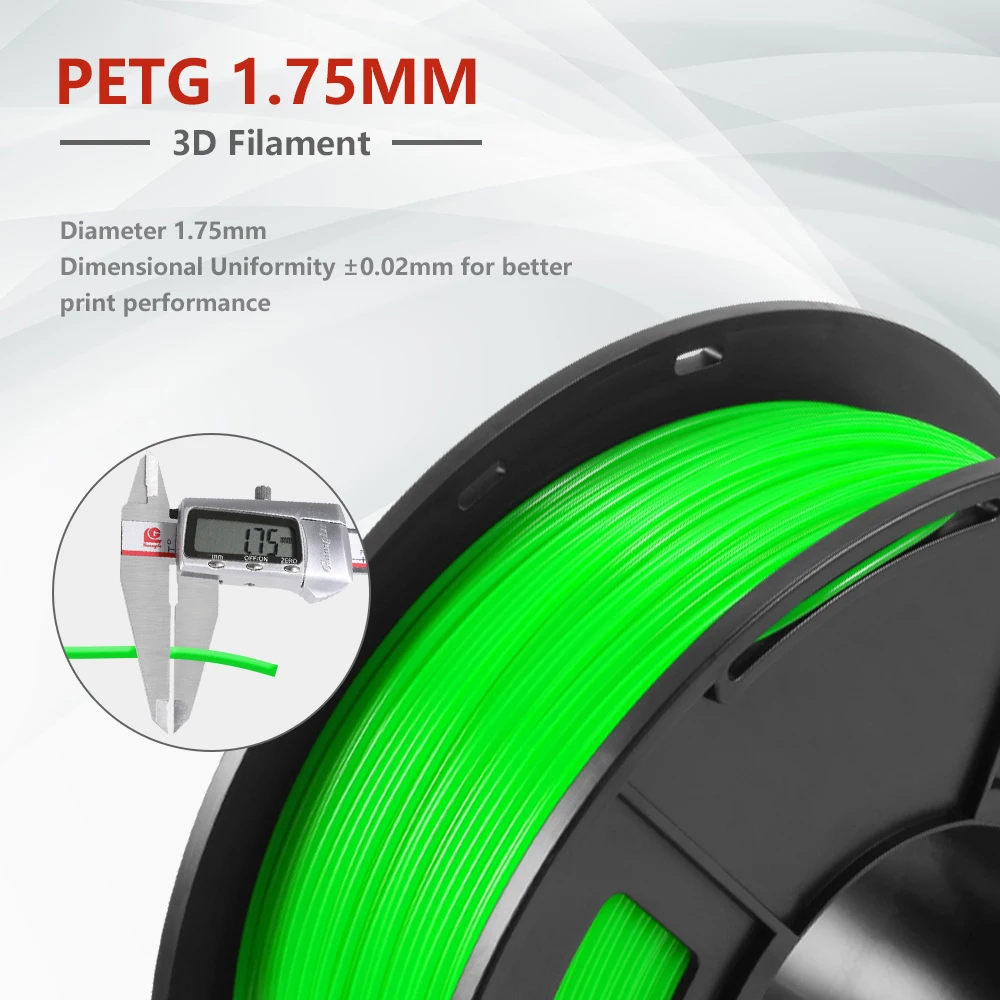 PETG Green 3D принтер нить 1 кг 75 мм подарок DIY печать с быстрой доставкой 100% без