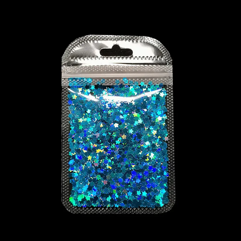 

New Product 3g/bag Plum Blossom Shape Laser Flash Nail Sequins Colorful Variety of Nail Decoration Nail Art Decorations Nails