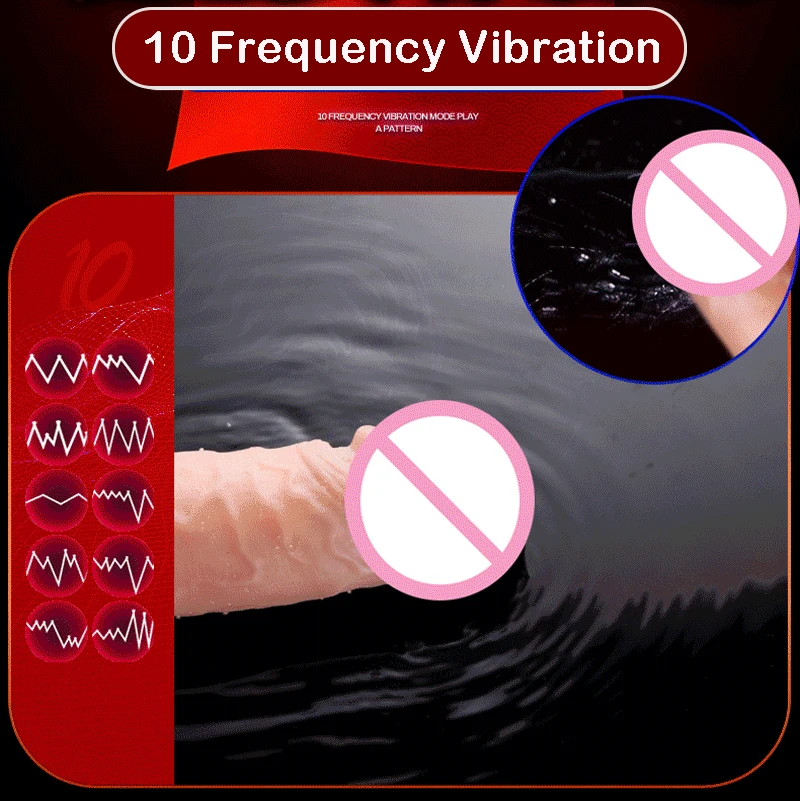 Огромный большой фаллоимитатор вибратор реалистичный пенис автоматический