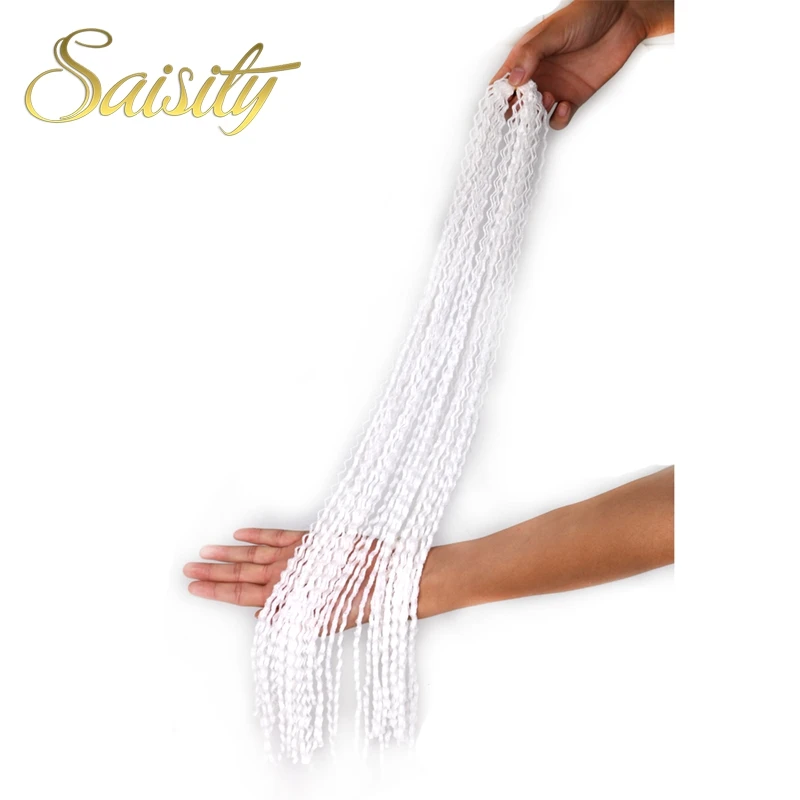 Saisity 2" 48 прядей/упаковка 50 г Zizi длинные вьющиеся плетеные пряди Омбре коробка косички синтетические крючком волосы для наращивания Zizi косички - Цвет: #60