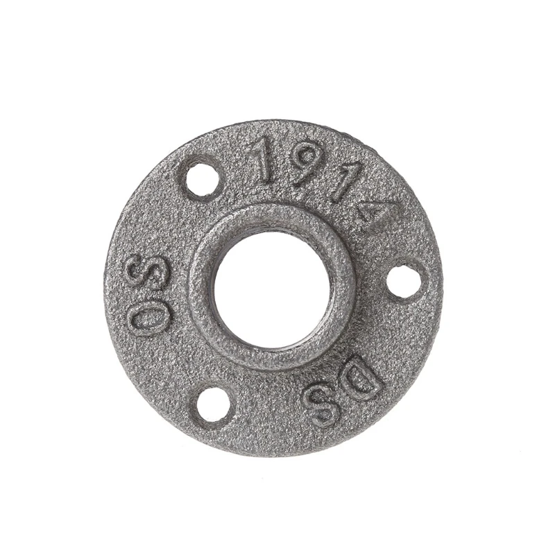 

C5AD 3/4" Malleable Threaded Floor Flange Iron Pipe Fittings Wall Mount Black