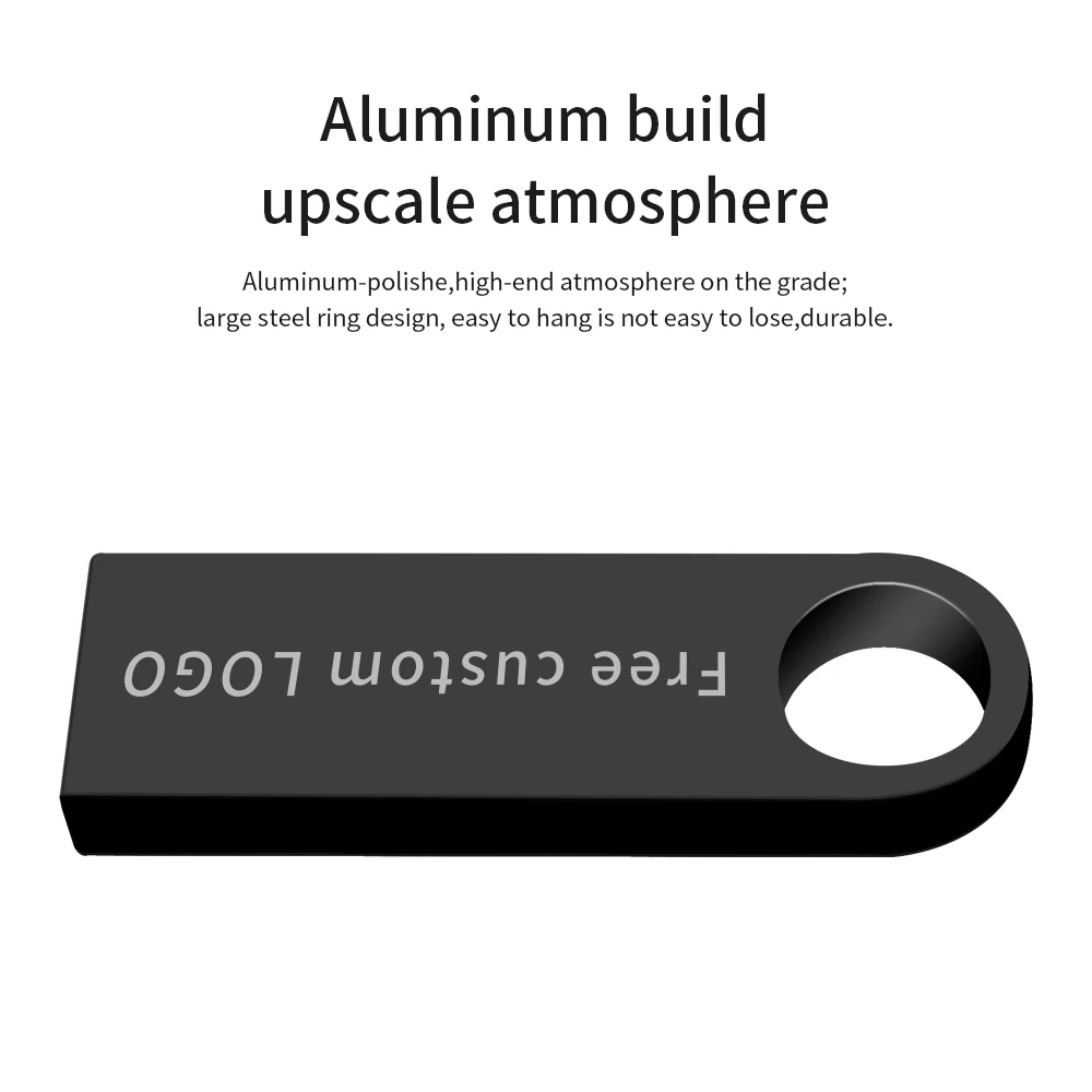 Usb флеш-накопитель 128 ГБ 64 32 16 8 4 Гб для ключей водонепроницаемый металлический