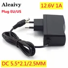 Зарядное устройство для литиевых аккумуляторов 12,6 в, 1 А, 18650блок полимерных аккумуляторов 100-240 в, вилка для ЕССША, зарядное устройство с проводом, вилка постоянного тока 5,5*2,1