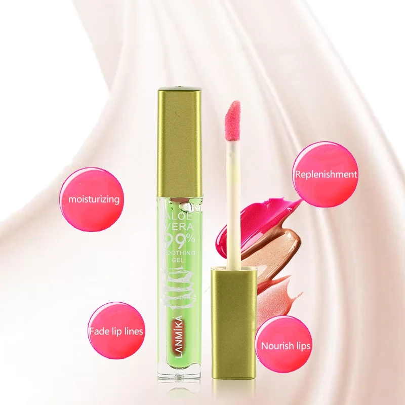 Алоэ Вера Цвет Увлажняющий блеск для губ антипригарная чашка изменение