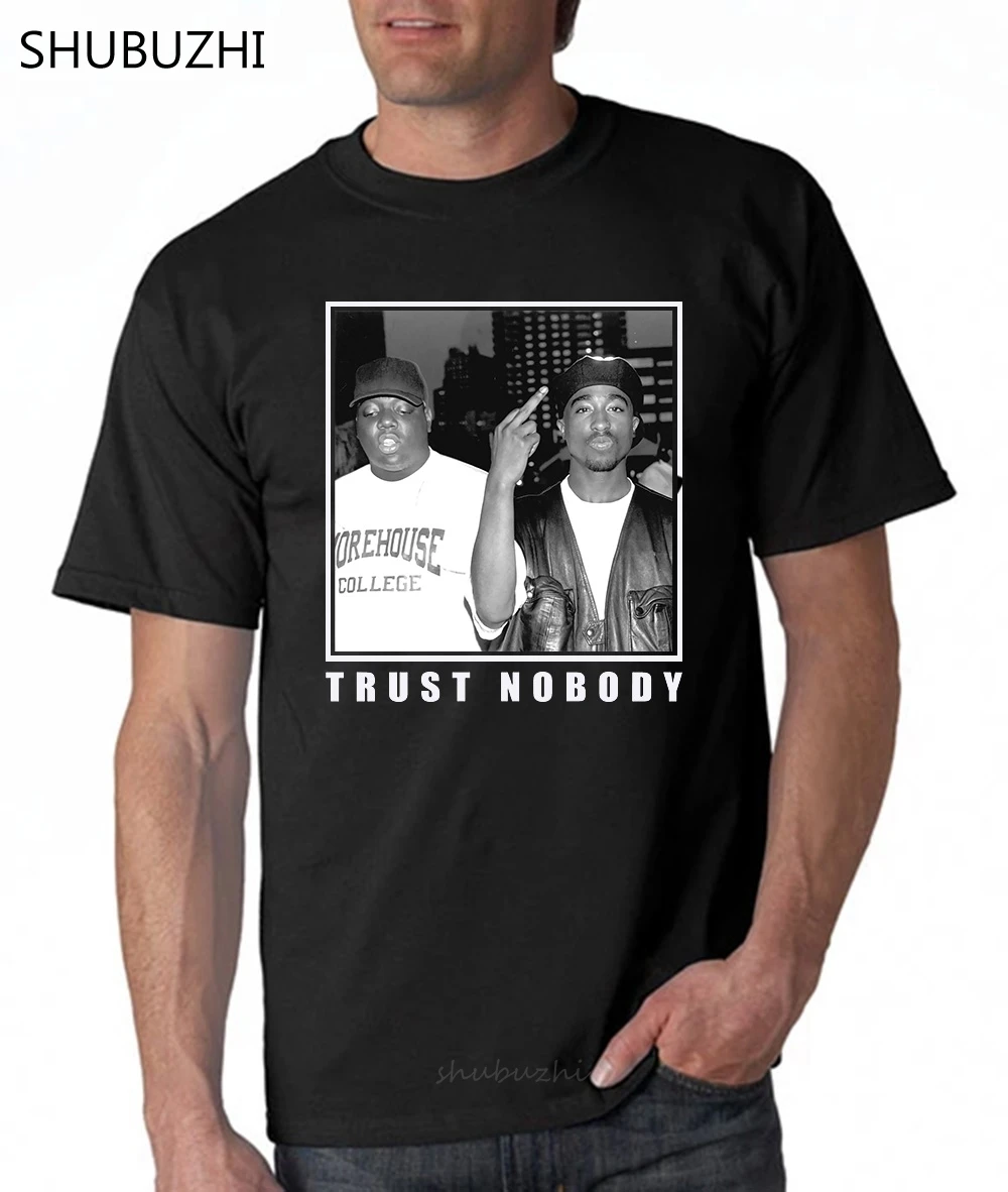 Футболка с принтом Trust no Tupac 2Pac shaur известная большая Мужская футболка мужская