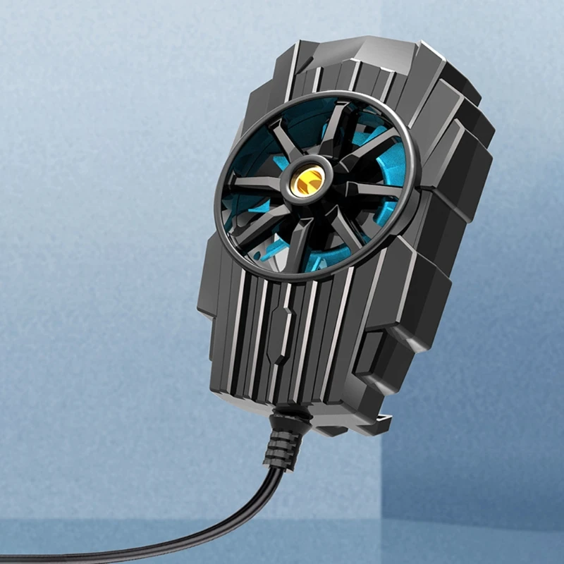 

Phone Live Broadcast Cooler with Charging Cable for Smartphone Gaming-Phone, 4.7-7.5inches Phone Heat Radiation Cooling Fan