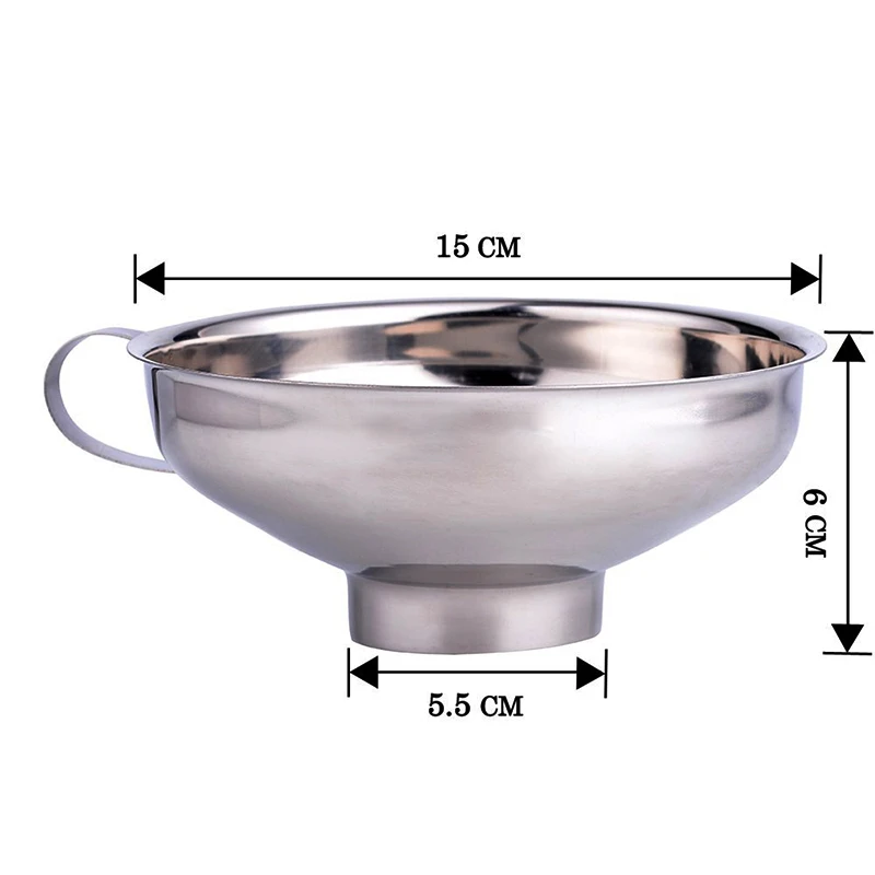 Воронка с широким горлом воронка для консервирования из нержавеющей стали