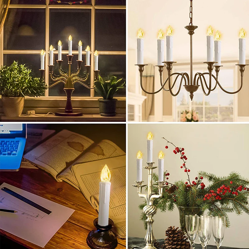 led christmas candle light plastic flameless flicker with timer remote sucker window candles newyear home decoration tree candle free global shipping